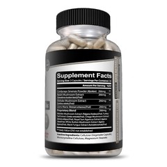 Mushroom Complex Supplement, 60 capsules Lions Mane, Reishi, Shiitake