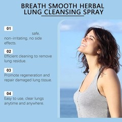 BREATH Smooth Herbal Lung Cleansing Spray Relieve Lung Discomfort G7U01212 RY .