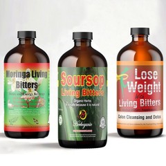 Soursop Moringa Detox Herbal Blend Pack of 3 – 16oz Each for Health & Wellness