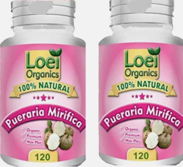 Pueraria Mirifica Capsules 120 Capsules EACH 100% NATURAL 2 PACK
