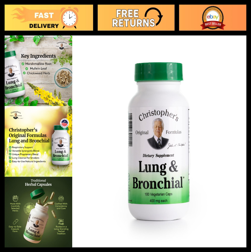 Lung & Bronchial Support Formula – Herbal Lung Cleanse for Smokers – Respiratory