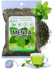 Menta seca (hojas de menta seca) 4 onzas |% 100 natural, sin OMG, sin gluten, me