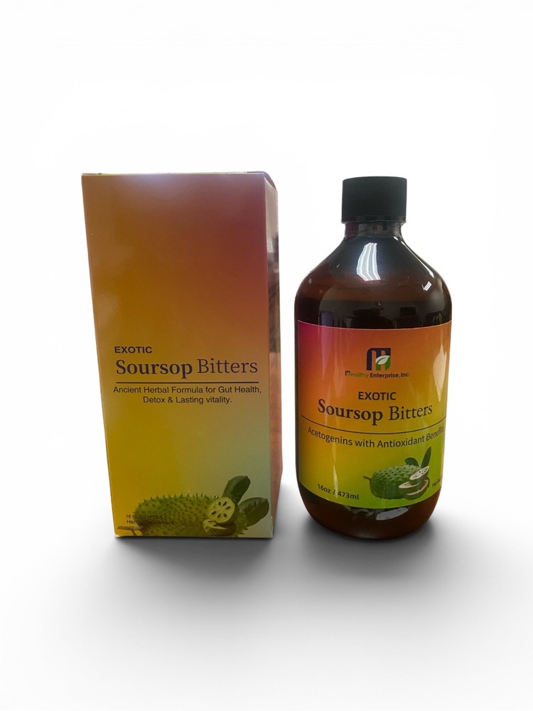 Exotic Soursop Bitters 16oz | Herbal Digestive & Daily Wellness Support
