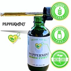 Peppermint Pure Extract Non-alcohol Organic Liquid Herbal Drop Natural 2 FL OZ