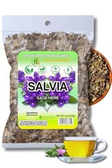 4 oz Salvia, Te de salvia, Salvia comun, Organic salvia, Sage leaves F/C