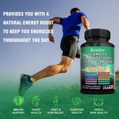 Seaweed, Black Seed Oil, Ashwagandh, and Ginger 19,445 Mg Per Serving