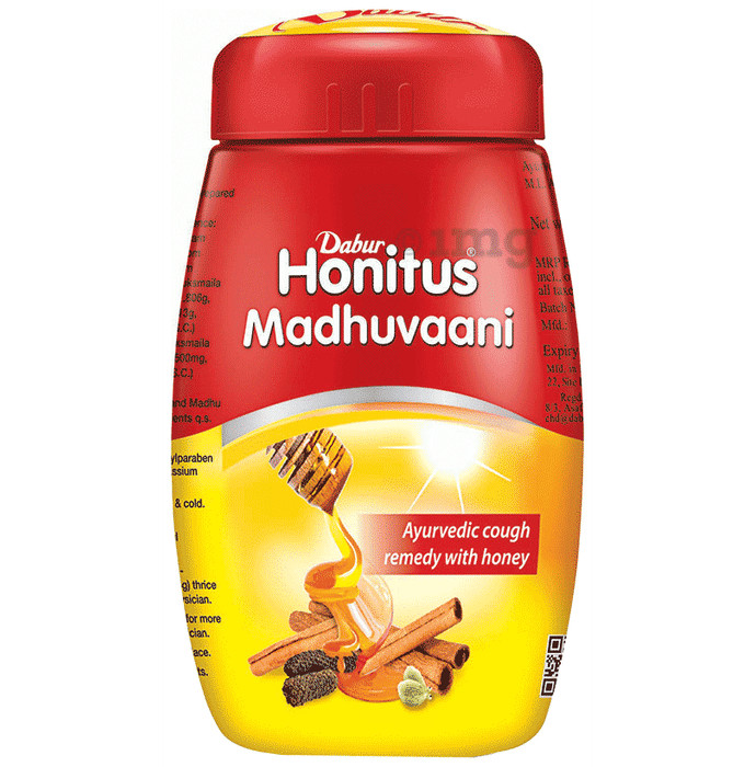 Dabur Ayurvedic Honitus Madhuvaani 150gm Solution Quick Cough & Cold
