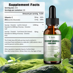 Totaria Pure Soursop Bitters Liquid, Soursop Oil Organic Leaf Exact (2 Fl Oz)