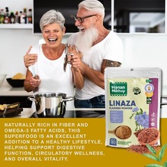 Linaza 100% Natural Flaxseed Powder for Omega-3, Fiber & Digestive Wellness-Peru