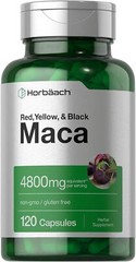 Herbal Maca Capsules 120 Count Natural Supplement Non-gmo Optimal Absorption