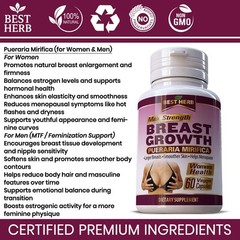 180 PURE PILLS BIGGER BREAST BUTT ENHANCEMENT CAPSULES BUST ENLARGEMENT 5000MG