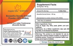 AKBA 30% by HPLC 3-Acetyl-11-Keto-β-Boswellic Acid (AKBA) Boswellia Serrata PE