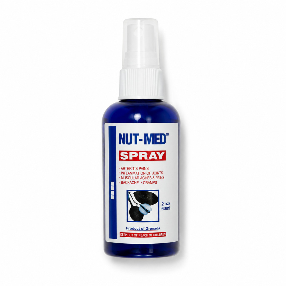 Nut-Med Pain Relief Spray 2 oz Arthritis Muscle Joint Menthol Natural Topical