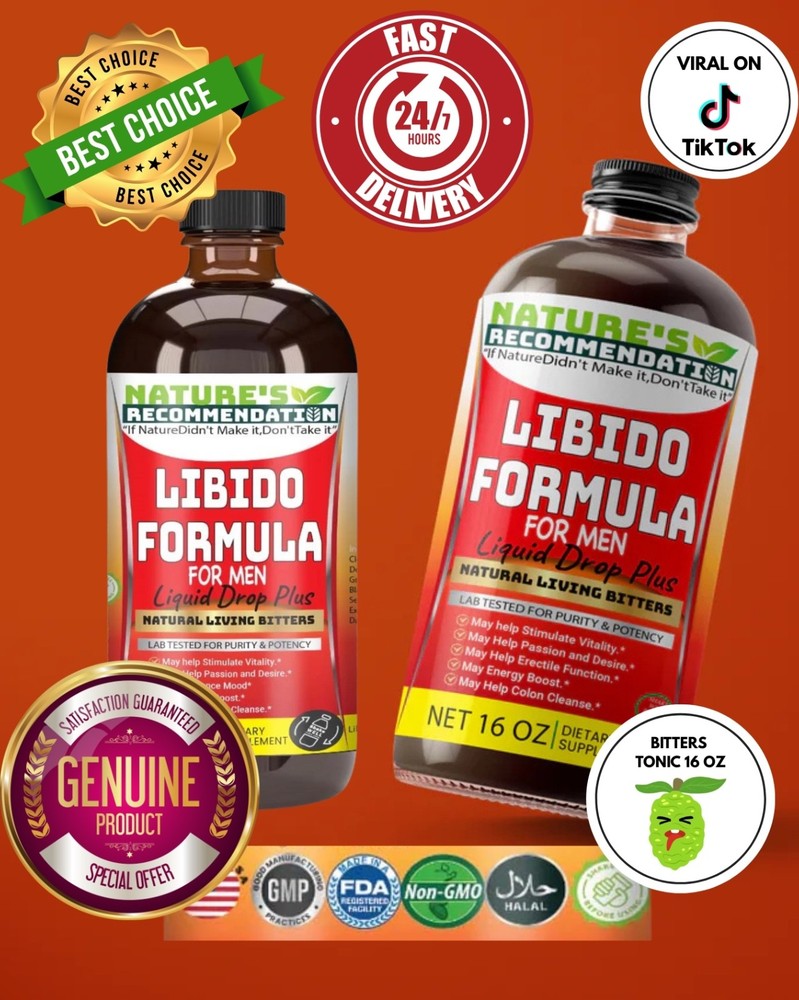 Libido Formula for men Living Bitters 16 oz w/ Ginseng Bitter Melon