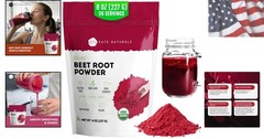 Organic Beet Root Powder for Smoothies, Baking & Juice, 8oz | Non-GMO, Raw Be…