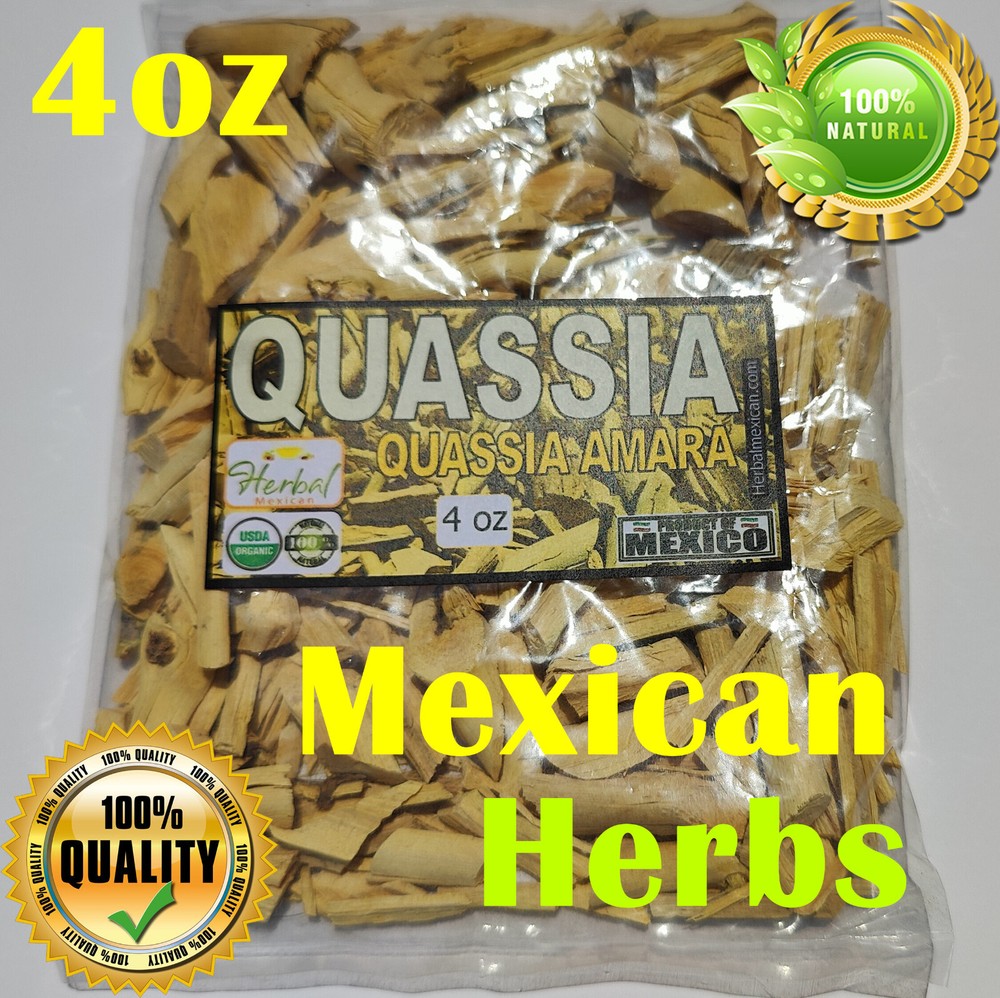 4oz quassia, quassia amara, bitter ash,bitter wood,hombre grande,cuassia chip !!