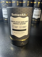 Better Alt Pure Himalayan Shilajit Sticks with Organic Honey, Naturally Sweeter