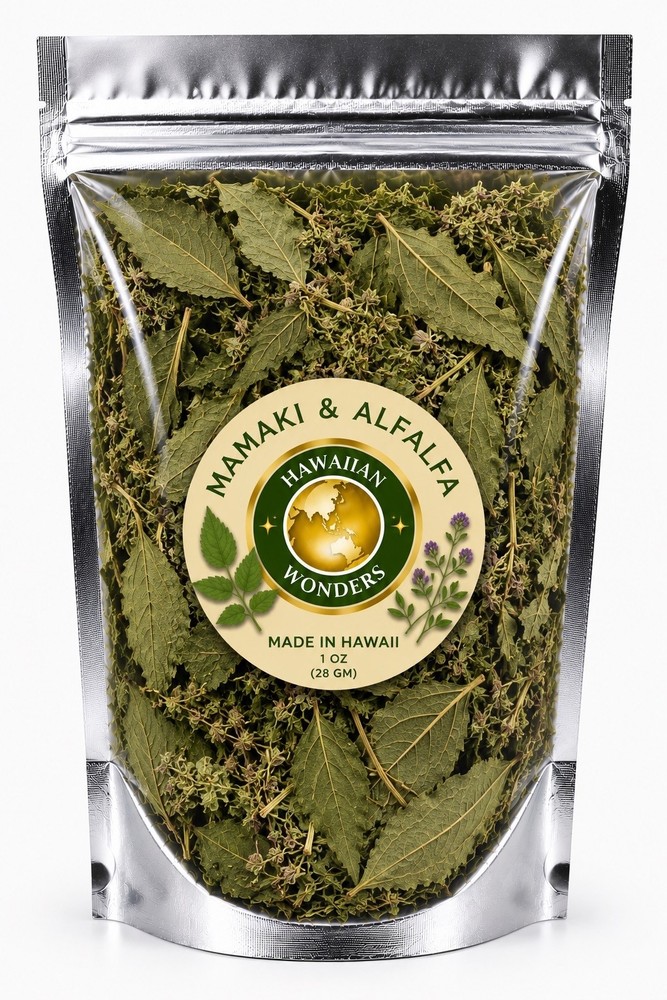 Mamaki & Alfalfa Herbal Tea Blend | Caffeine-Free Loose Leaf | Made in Hawaii