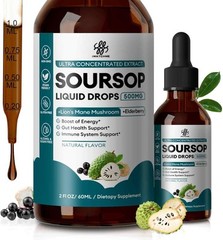ORGANIC Graviola Soursop Leaf Extract liquid Drops Supports Immune Boost 60ml