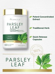 Parsley Leaf Capsules | 1200mg | 300 Count | Non-GMO, Gluten Free | by Carlyle