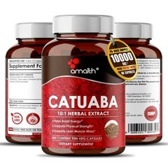 Catuaba Bark Extract Powder 10000mg 90 Capsules High Quality Sexual Wellness