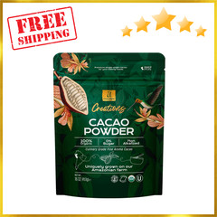 U Chocolate Organic Cacao Powder Natural Fresh From our Farm 1 bag 16 oz