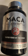 Maca Root Capsules 3200mg 120Caps Peruvian Maca Extract Gluten Free