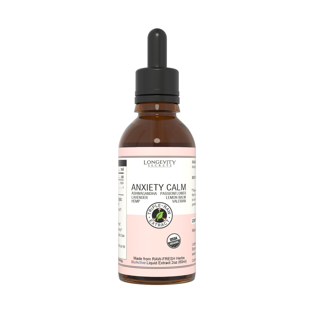 Anxiety Calm: Calm Insomnia and Anxiety – Made from Raw-Fresh-Organic Herbs
