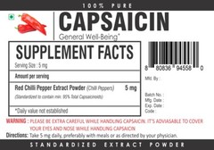 CAPSAICIN 99% Chilli Pepper Extract Natural 16,000,000 SHU Pain Relief Powder