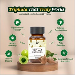 The Good Leaf Triphala Capsules, 60 Capsules