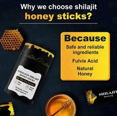 Better Alt Pure Himalayan Shilajit Sticks with Organic Honey, Naturally Sweeter