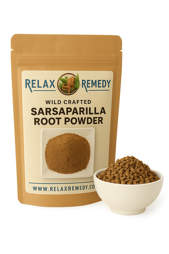 Organic Sarsaparilla Root Powder – 100% Pure, Non-GMO Smilax, Detox & Skin USA