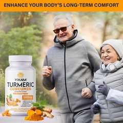 500 Capsules Turmeric Curcumin 5000mg Herbal Extract with BioPerine by YOKABA