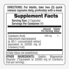 Cranberry Pills 32000mg High Potency Cranberry Concentrate Extract 120 Softgels