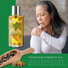 Fountain Herbal Pain Relief & Massage Oil with Pimento & Nutmeg (2-Pack)