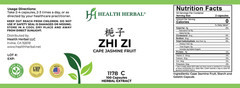 2 Bottles Health Herbal-Zhi Zi/Cape Jasmine Fruit 100 Capsules/Bottle