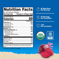 Nutricost Organic Beet Root Powder 1 LB -Vegan Superfood, Certified USDA Organic