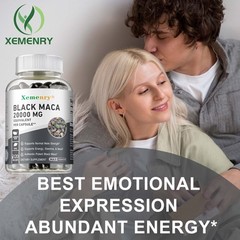 Black Maca Capsules – Testosterone Booster, Support, Energy, Endurance, Desire