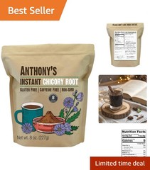 Instant Chicory Root Coffee Substitute, 8 oz – Gluten Free and Caffeine Free