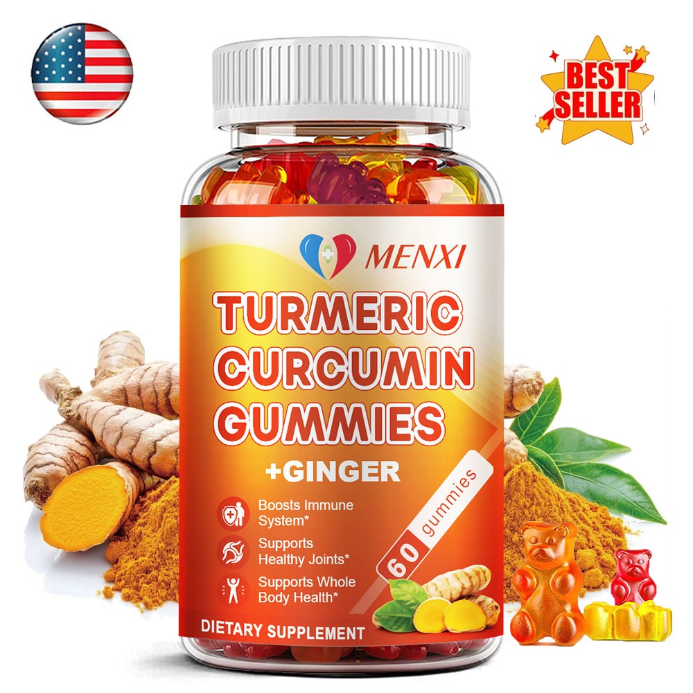 60pcs Turmeric Gummies – 450 mg Turmeric Extract & 75 mg Ginger per Serving